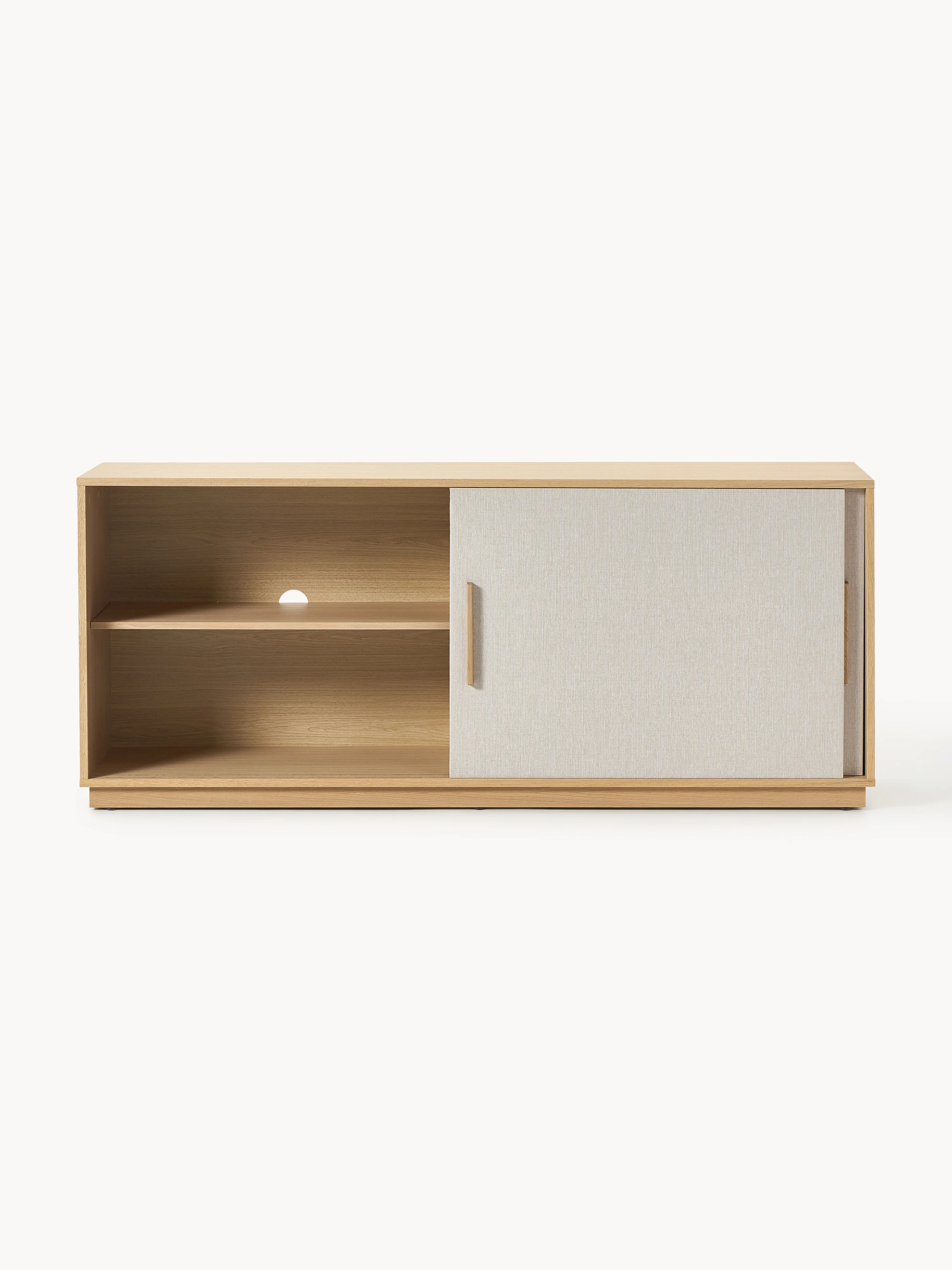 Houten dressoir Wisp met gestoffeerde voorzijde