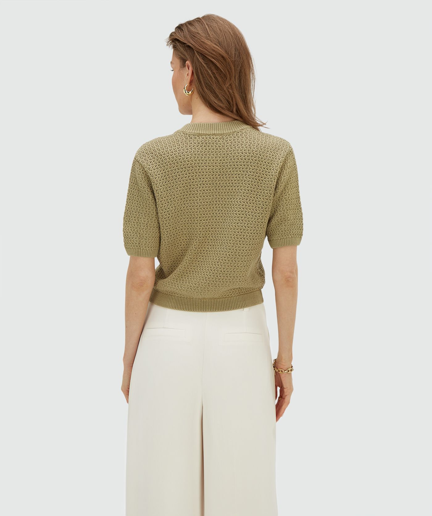 JV-YLIA regular fit vest - dark pistachio