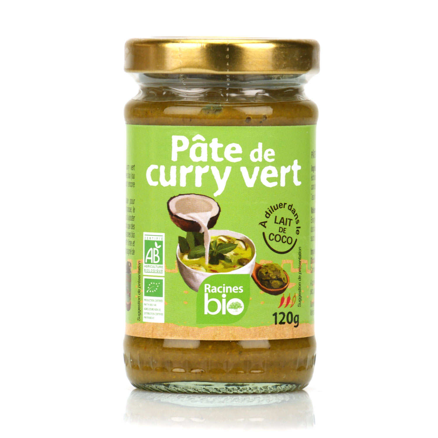 Pâte de curry vert bio