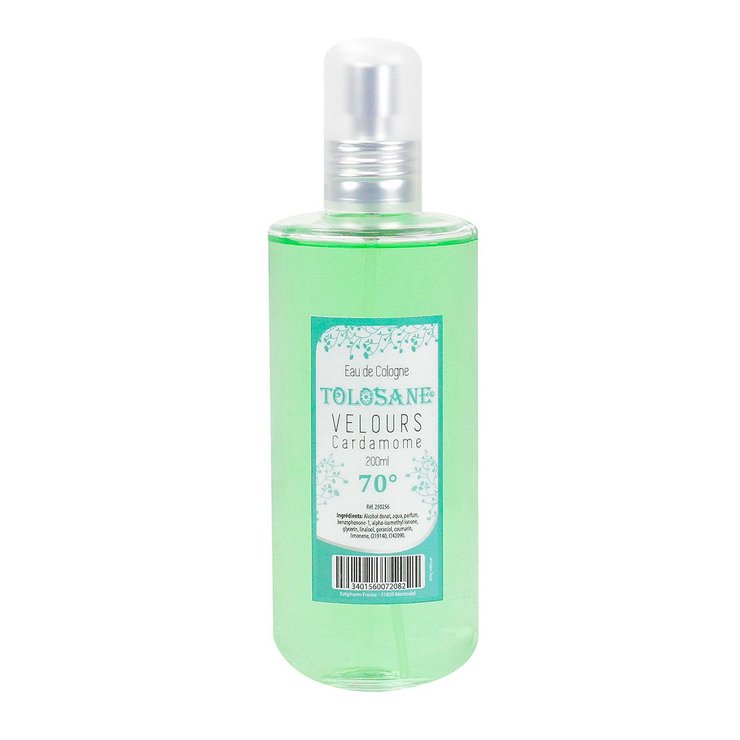 Tolosane eau Cologne Velours Cardamome 70° 200ml