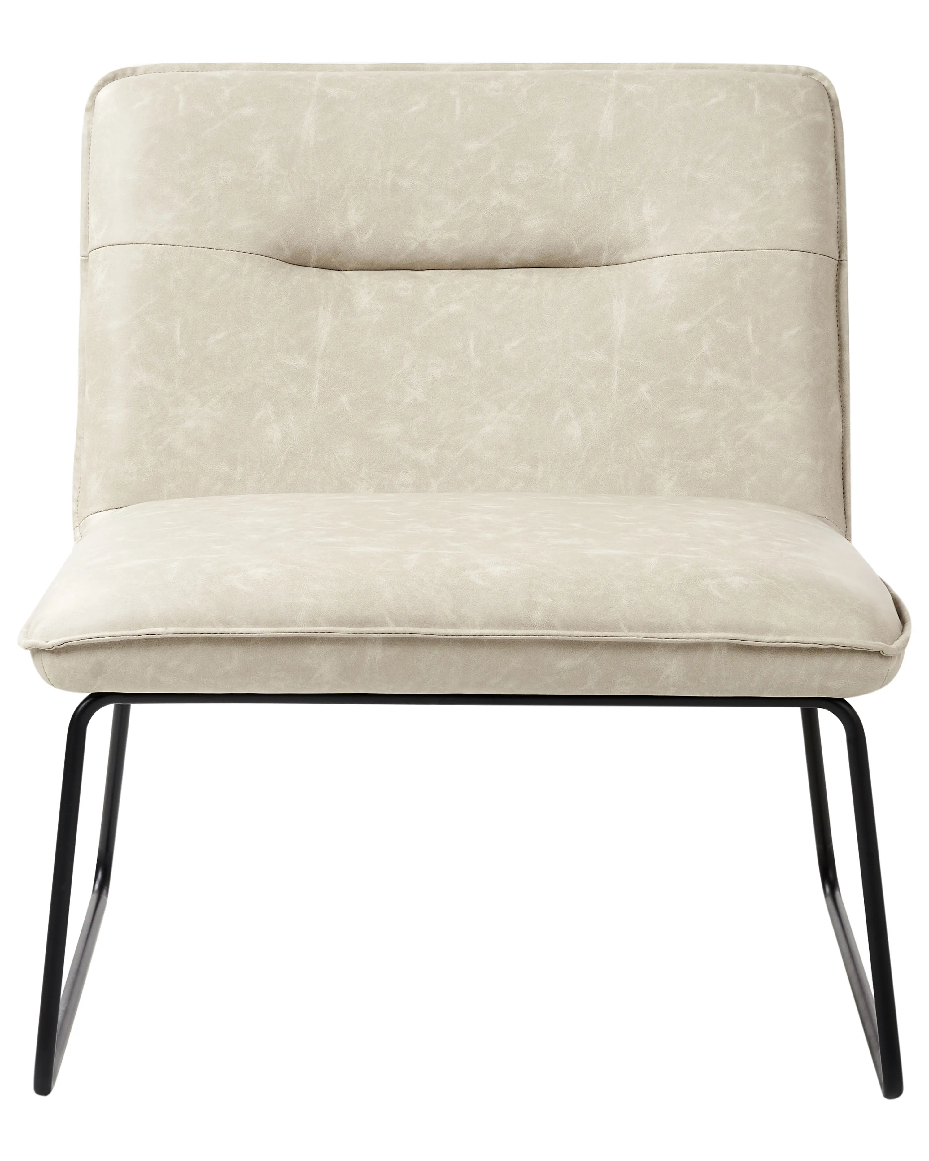 Fauteuil COTULLA Kunstleer Lichtbeige