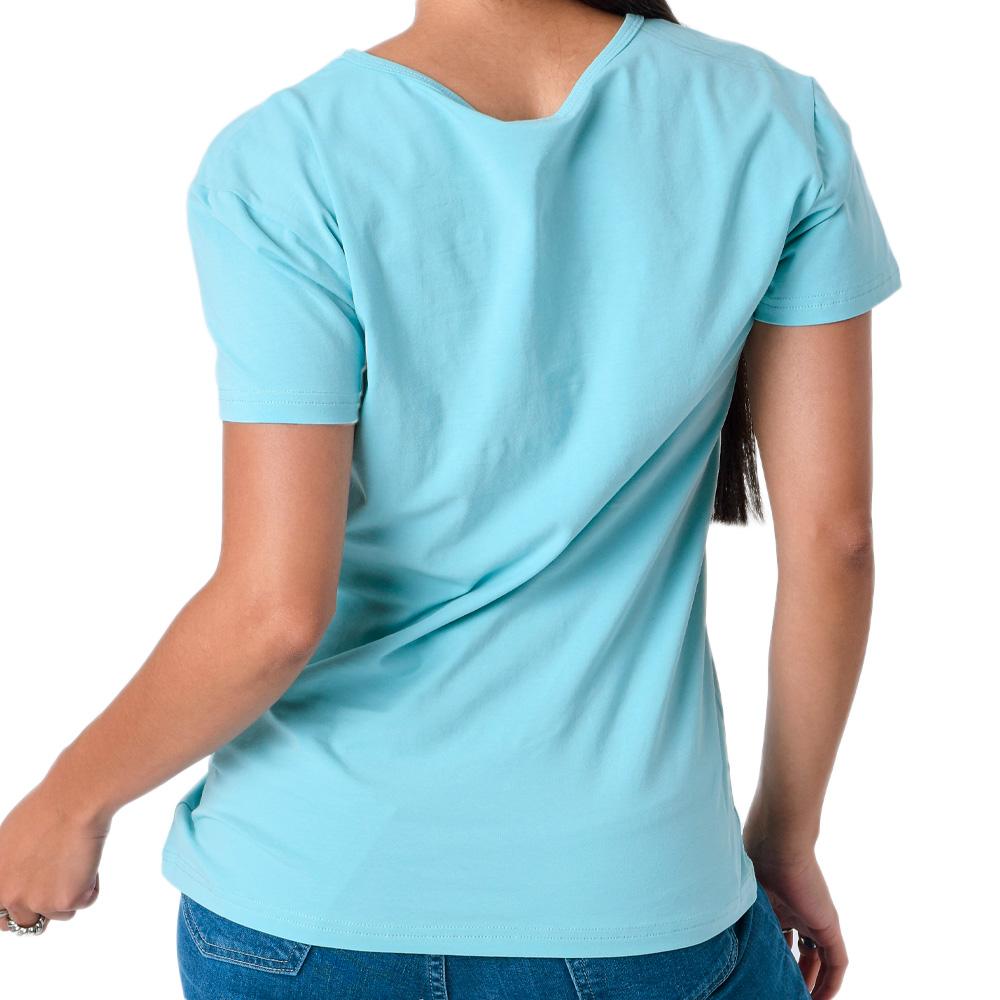 Project X Paris T-shirt Turquoise Femme Project X Paris Basic Broderie F221114