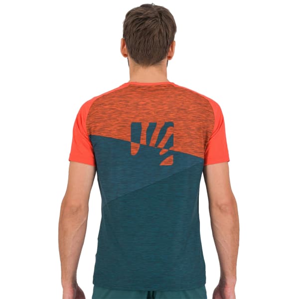 T-shirt randonnée KARPOS CRODA ROSSA JERSEY DARK SEA/PAPRIKA/BALSAM