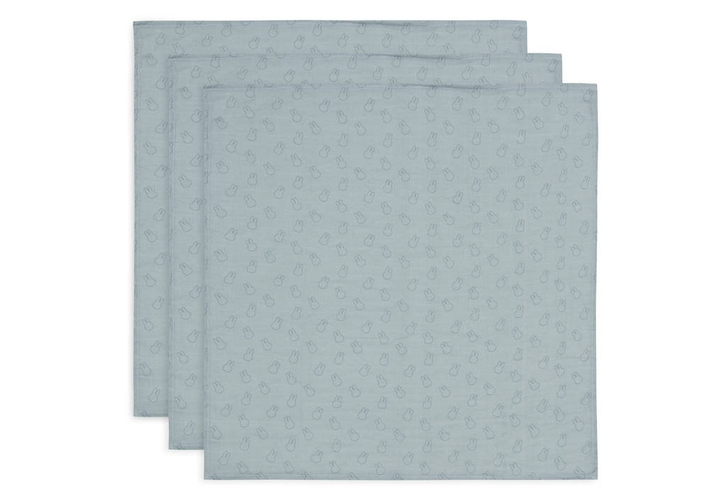 hydrofiele doek small Miffy Silhouettes - set van 3 - Sea Green