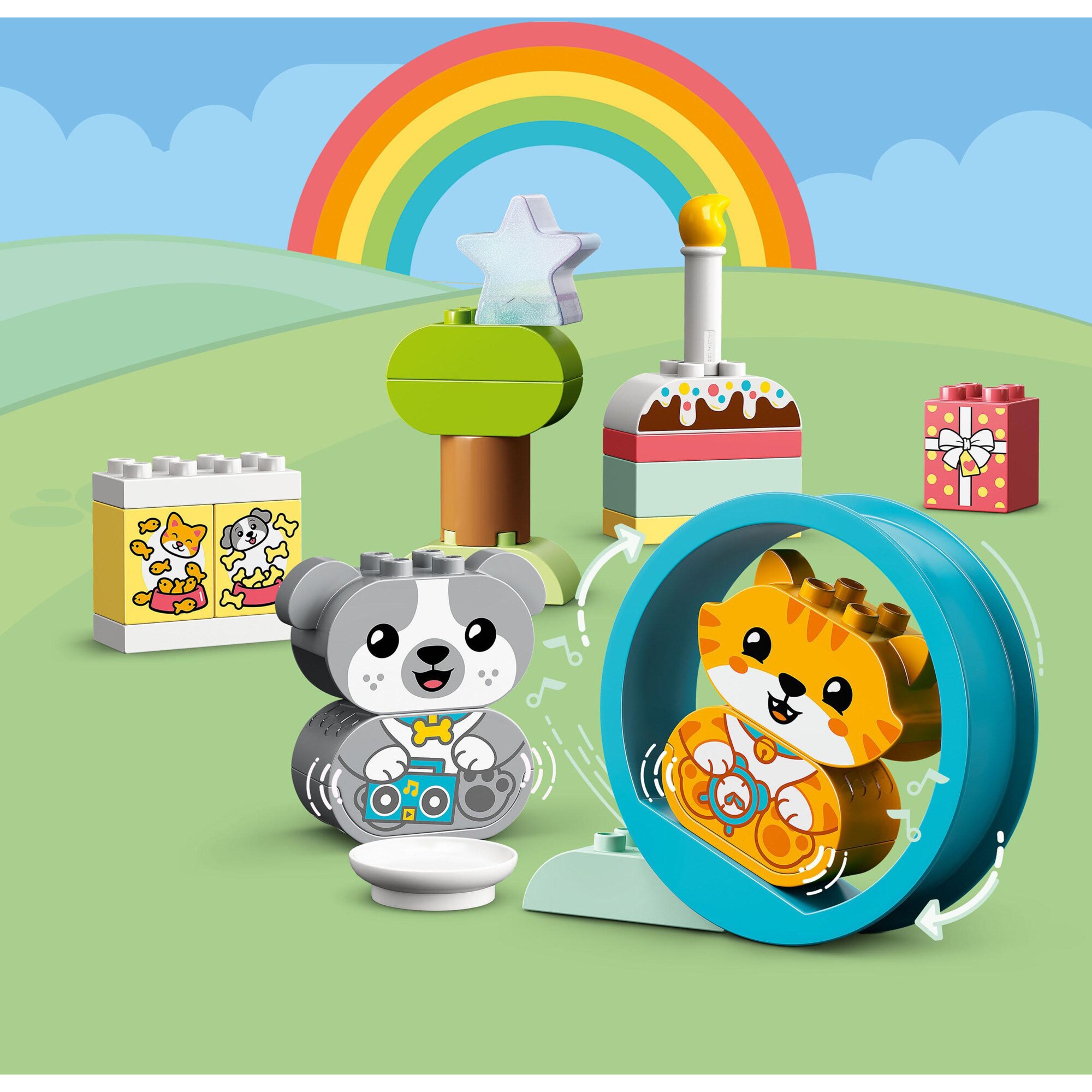 LEGO Konstruktionsspielzeug DUPLO Mein erstes Hündchen & Kätzchen