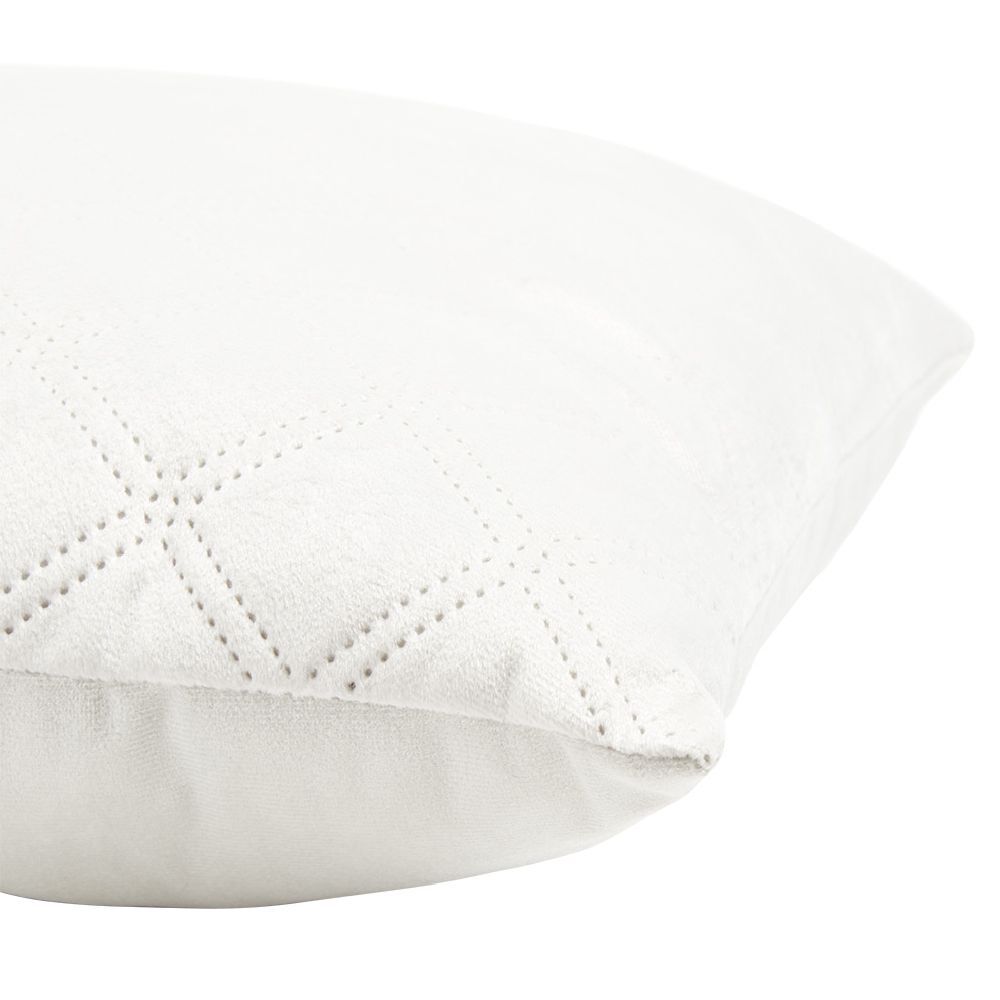 Coussin velours effet matelassé 40x40 cm