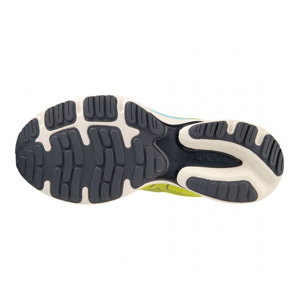 Mizuno WAVE ULTIMA 14 - Chaussures running Homme sulphurspring/ombreblue/aquarius