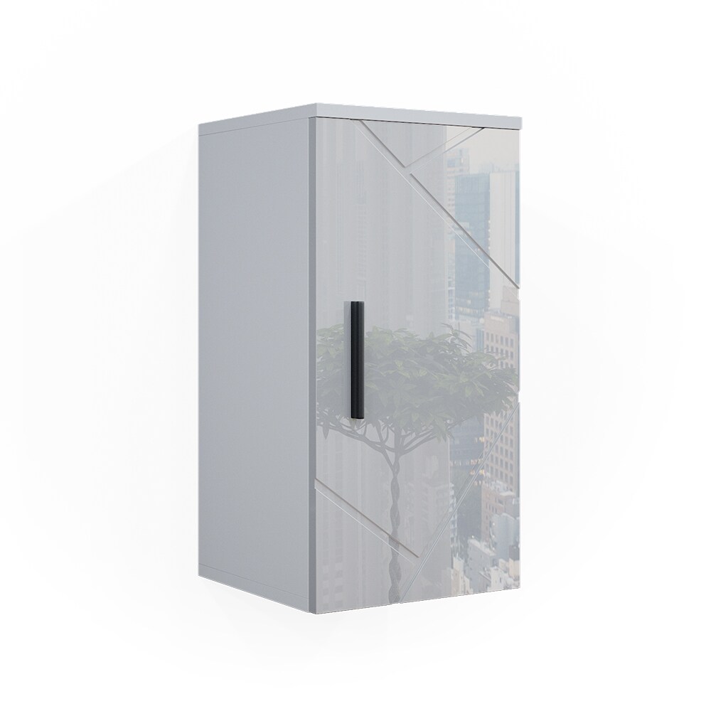 Vicco Hängeschrank Badschrank Badezimmermöbel Irma Weiß Hochglanz modern 30x59 cm Badezimmer Schrank Badmöbel Schranktür Schrankfach Einlegeboden Ablagefach Aufbewahrung