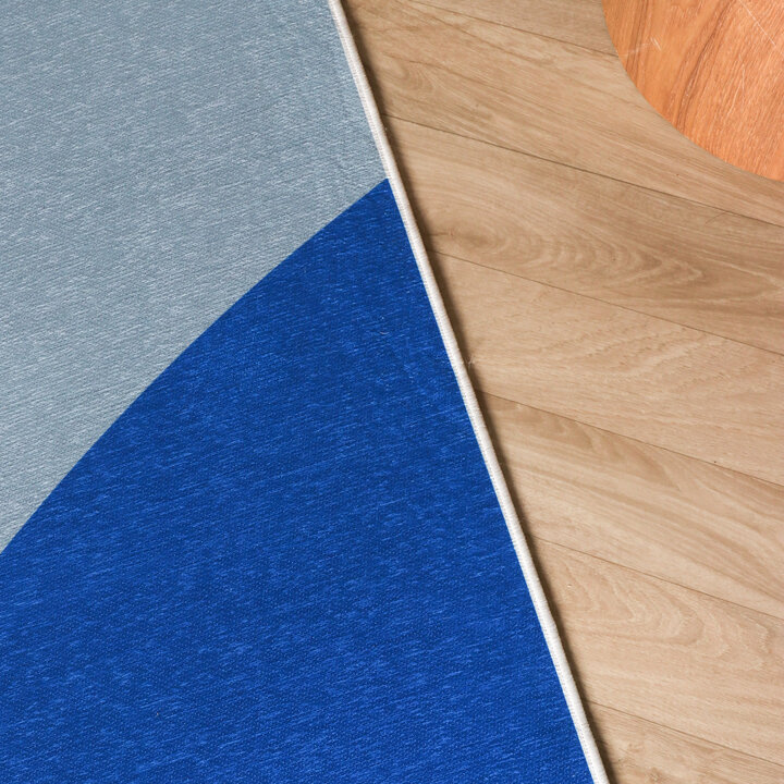 Geometrisch vloerkleed - Swing Circles Blauw