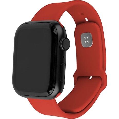 Fixed Silicon Sporty Strap silikonerem til Apple Watch - rød