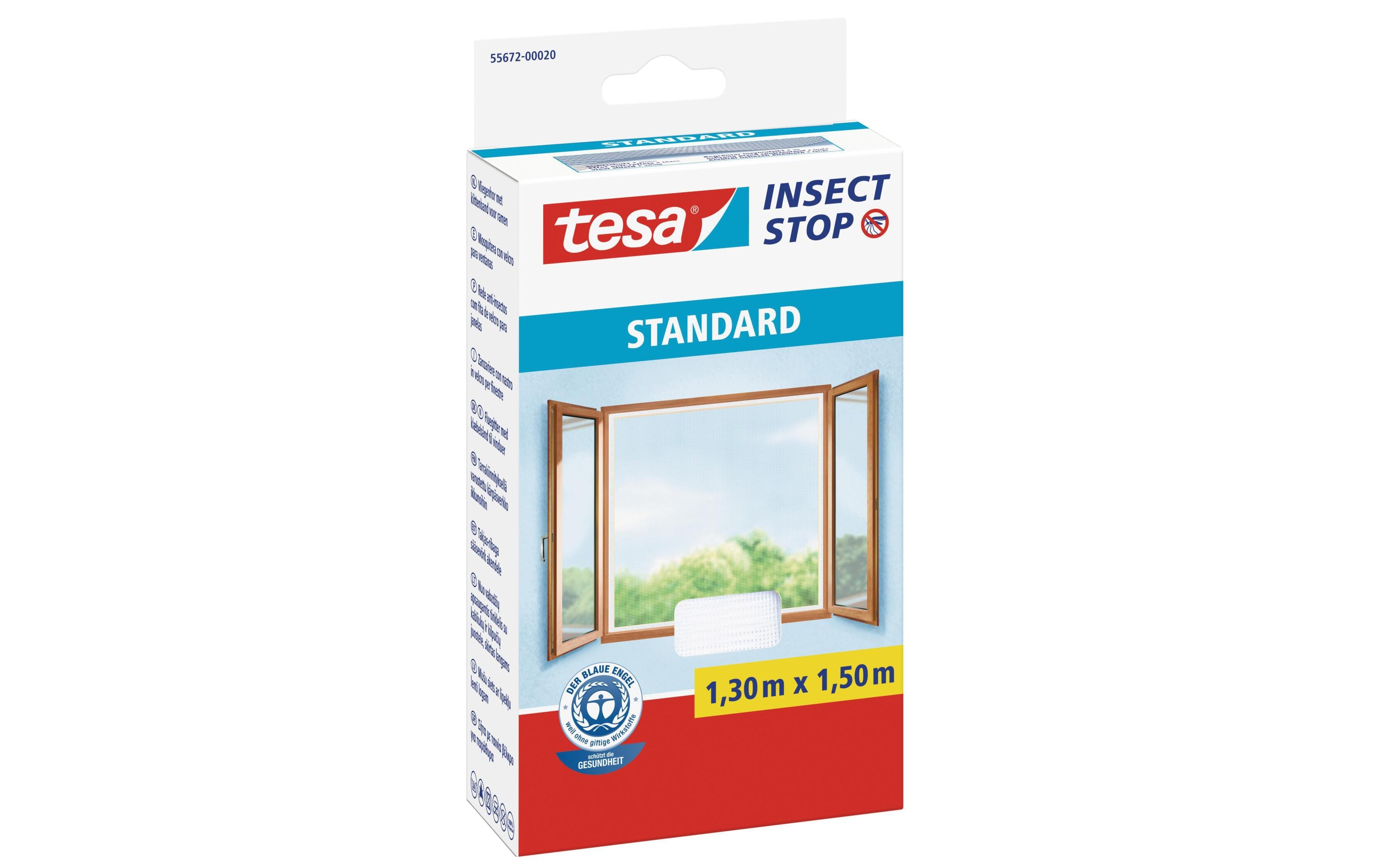Fliegengitter Insect Stop Standard, 1.3 x 1.5 m, weissInsektenschutz für Fenster