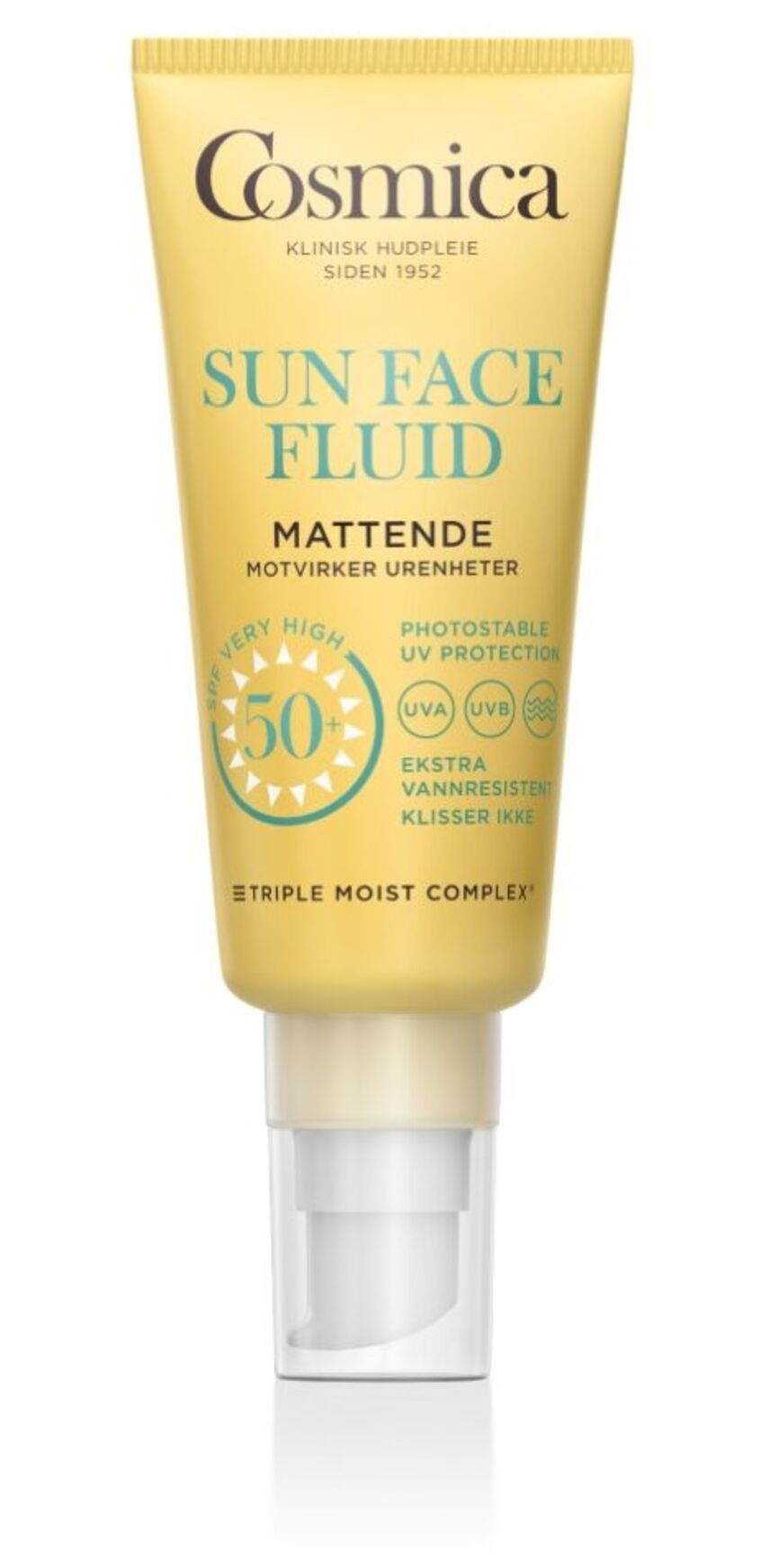 Cosmica Sun Face Fluid SPF50  solkrem ansikt 40 ml