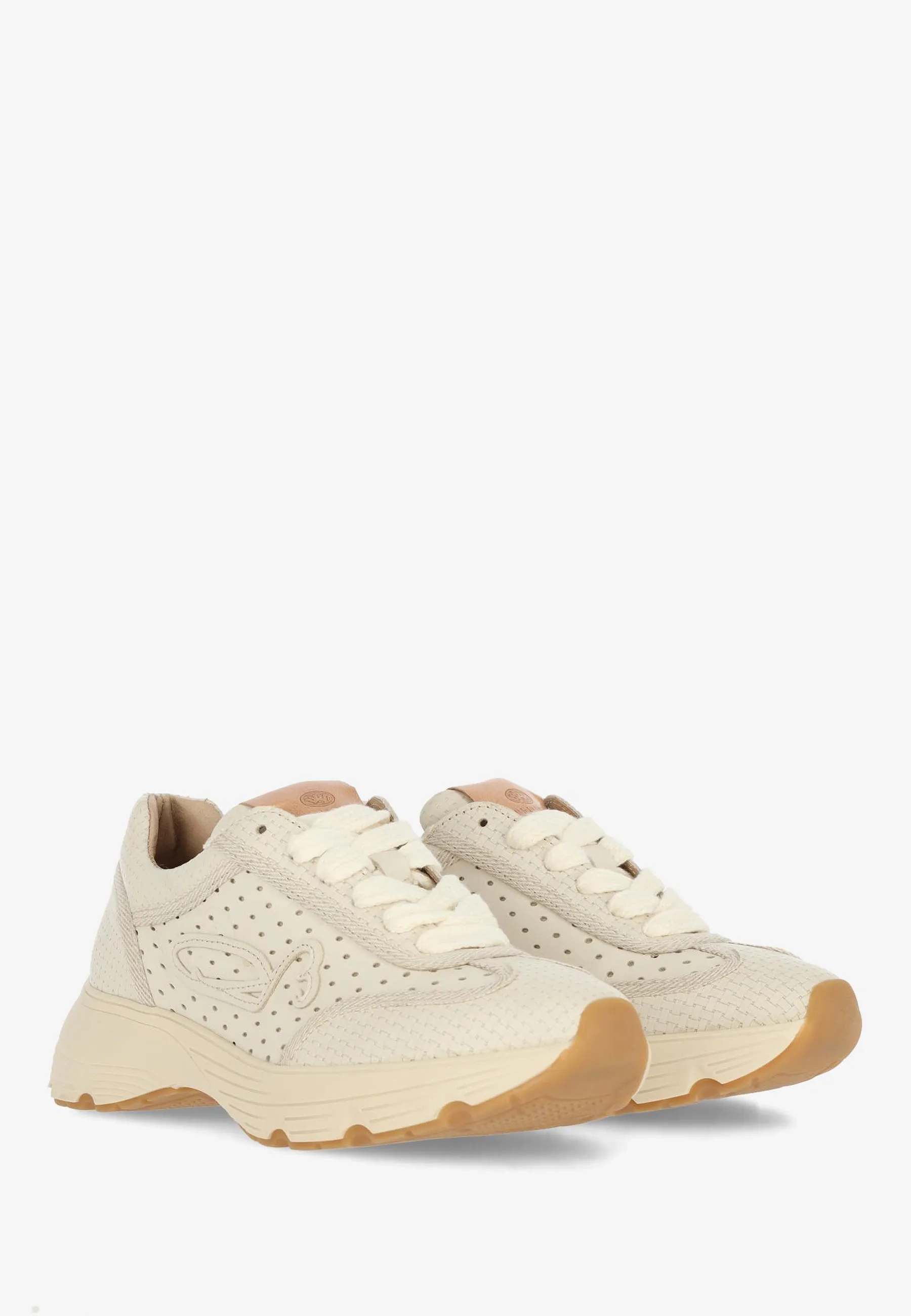 MARIOLA RAFFI Sneaker leather Off White
