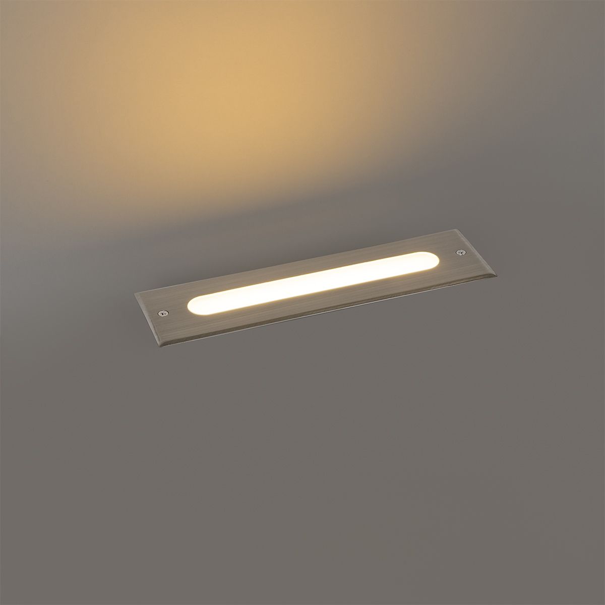 Moderne grondspot staal 30 cm incl. LED IP65 - Eline