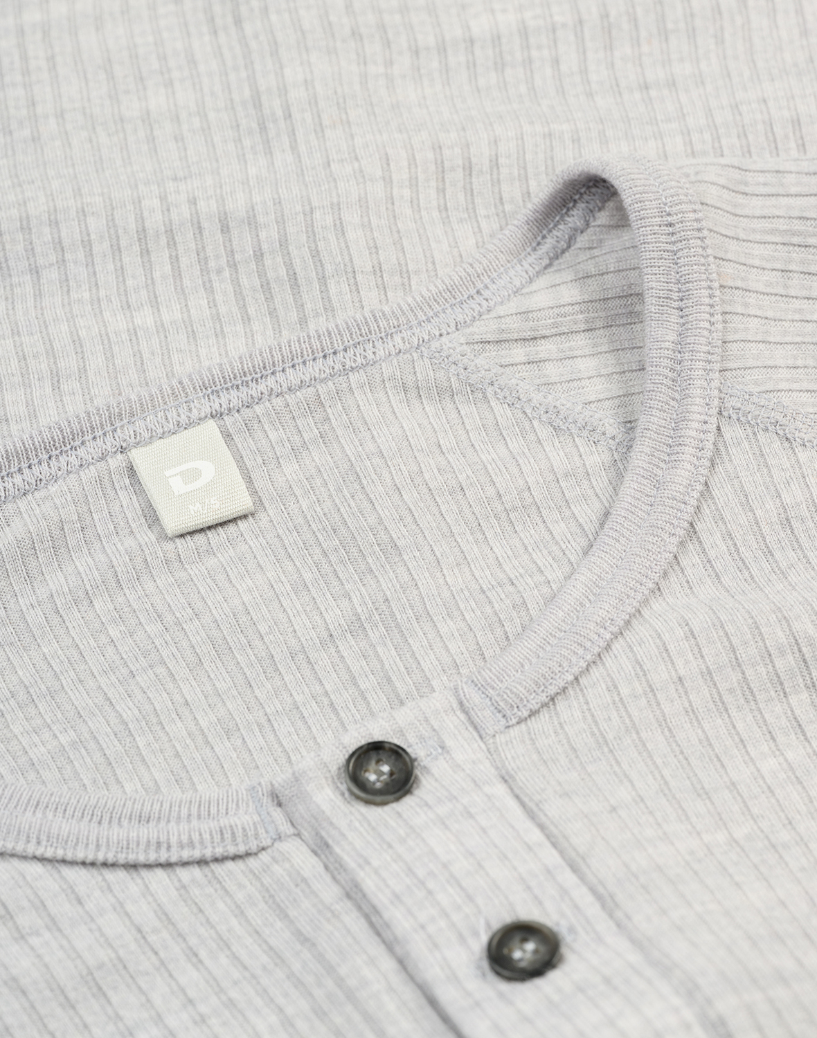 Shirt met knopen van merinowol voor heren