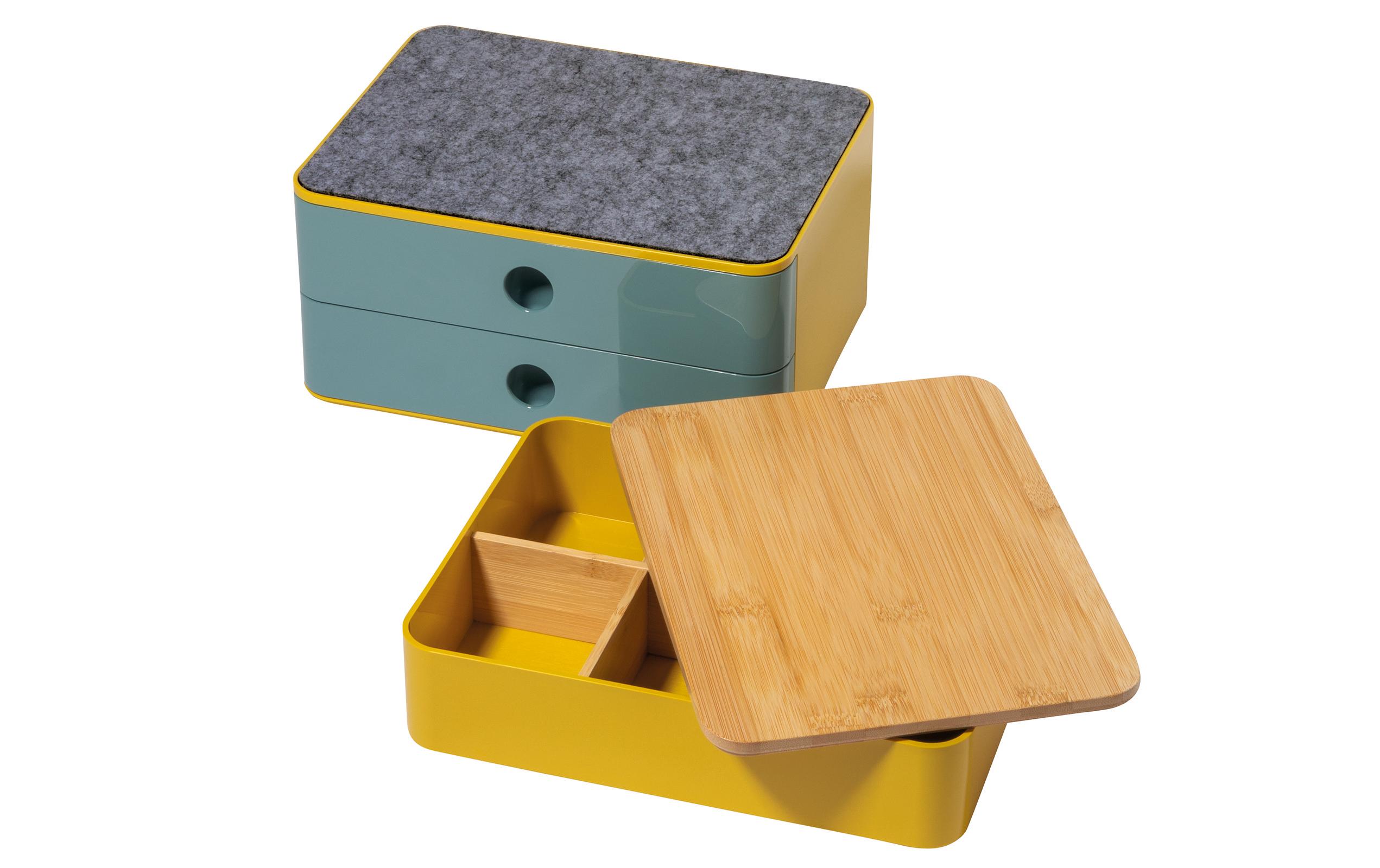 Schubladenbox Allison Smart-Box Plus 2 Schubladen, BlauSchubladenbox stapelbar mit 2 Schubladen