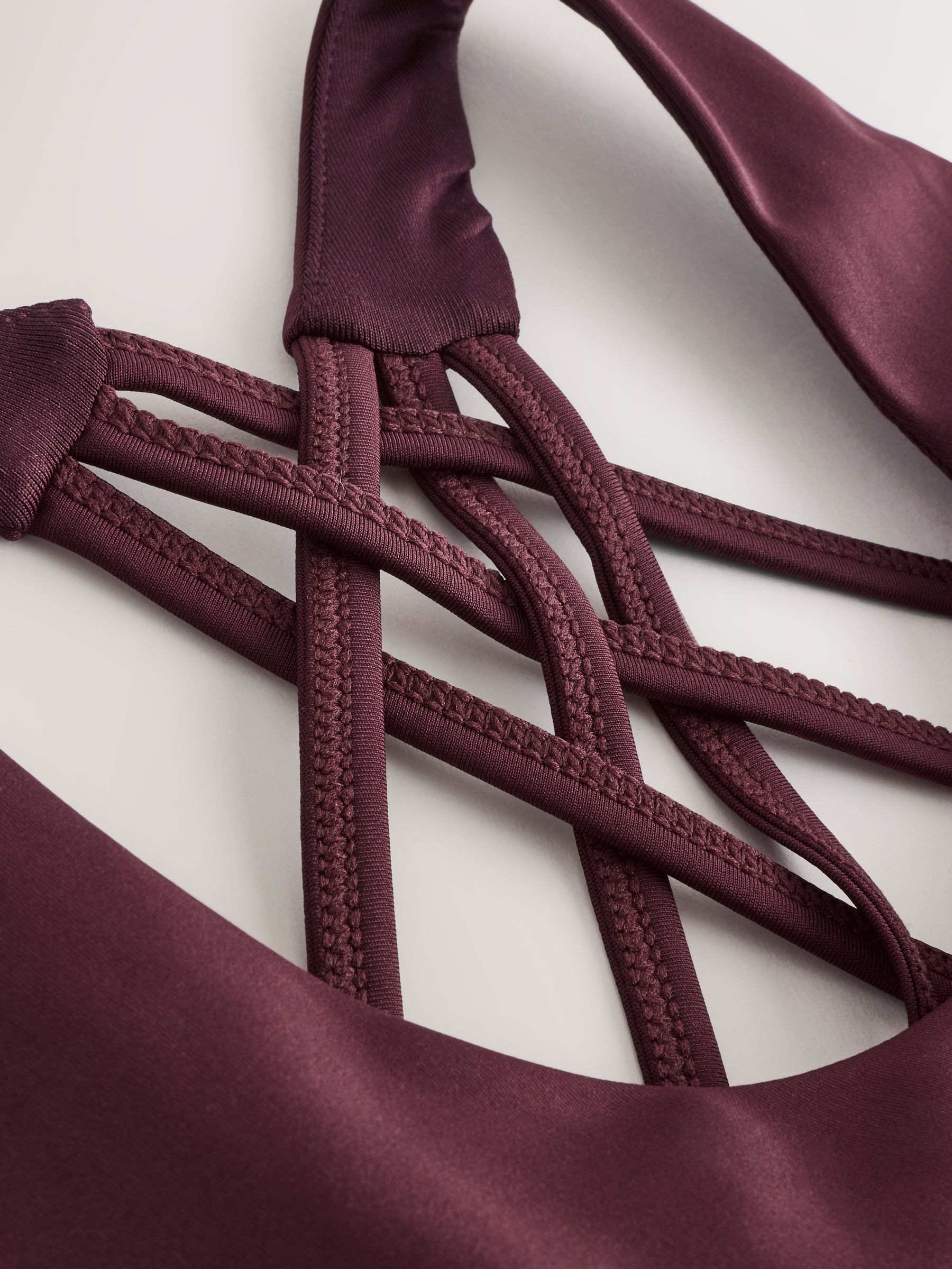 Bordeauxrood - Active Cross Back Sports Bra