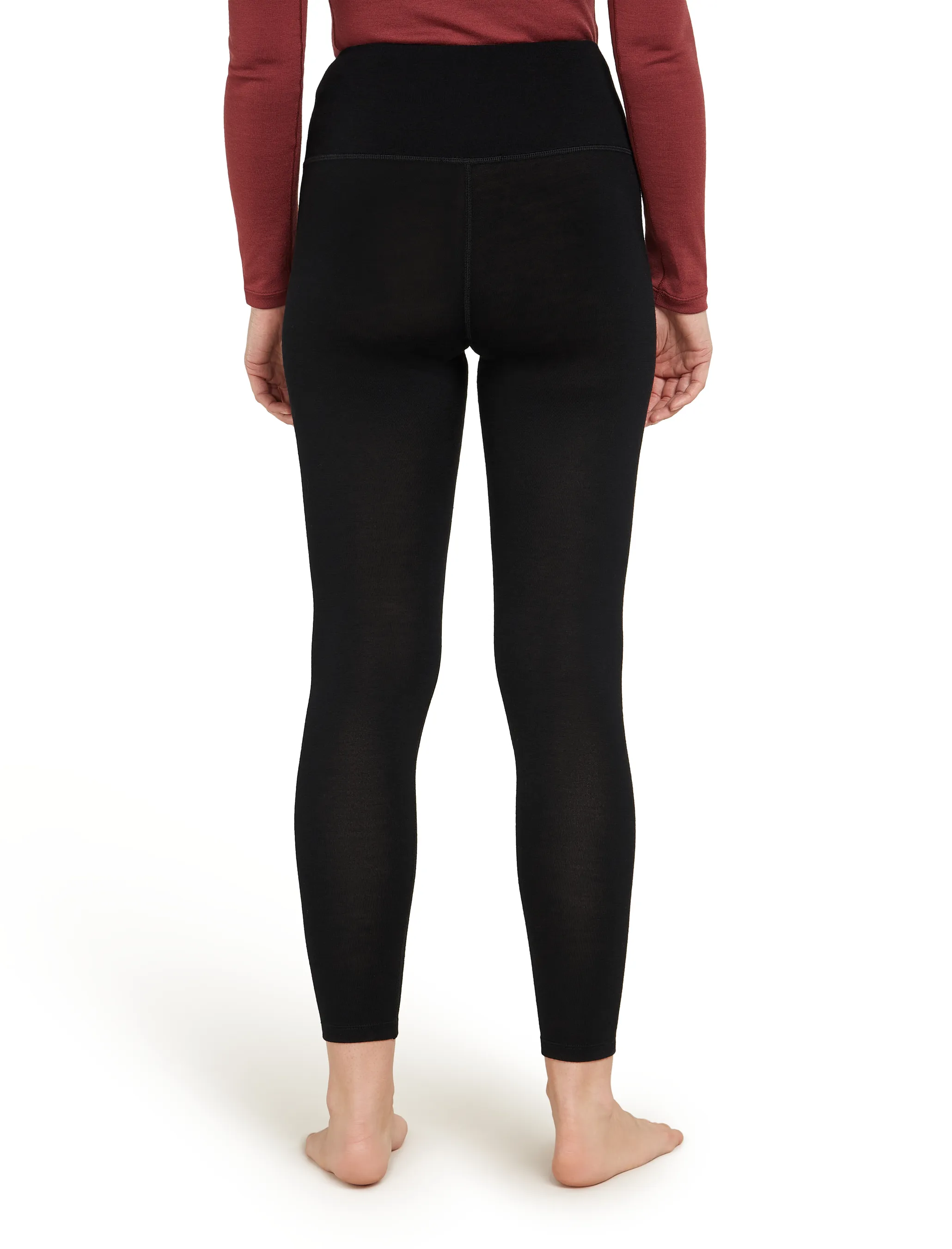 Icebreaker Women's Merino 260 Tech High Rise Leggings Black