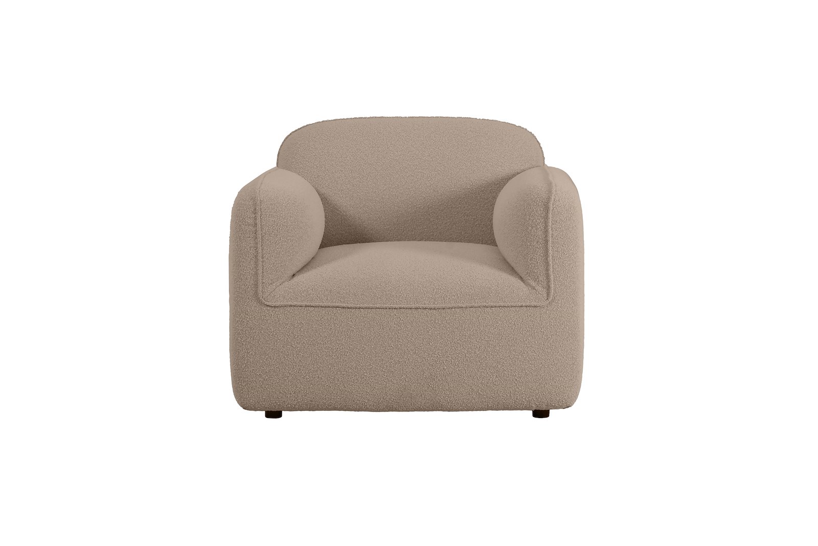 Fluff Hvilestol Tekstil Copenhagen Boucle 803 Beige med sorte ben