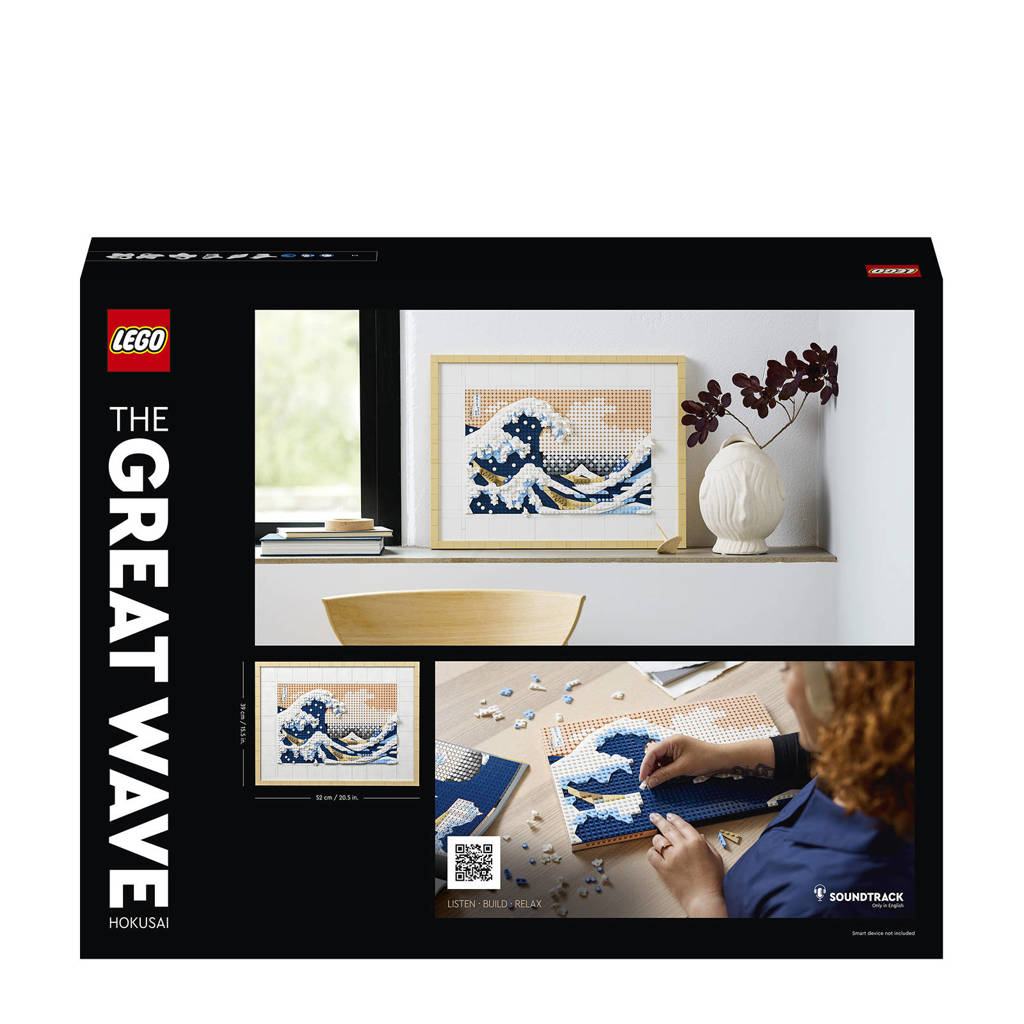 Mooi schilderijHokusai – De grote golf, 3D Wanddecoratie Knutselpakket voor Volwassenen 31208