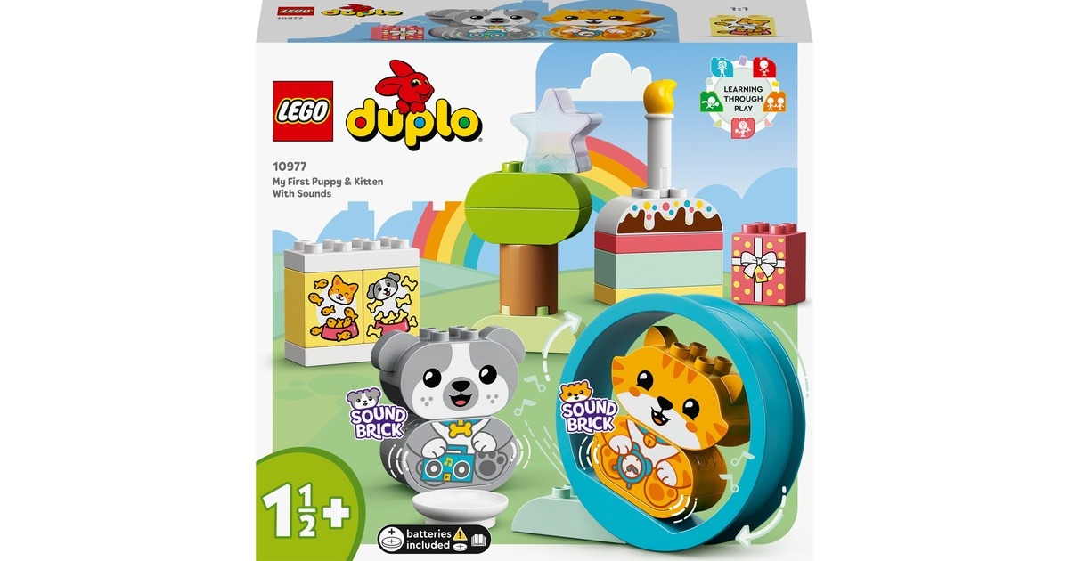LEGODUPLO - Mijn eerste Puppy en Kitten met geluid Constructiespeelgoed  (10977)