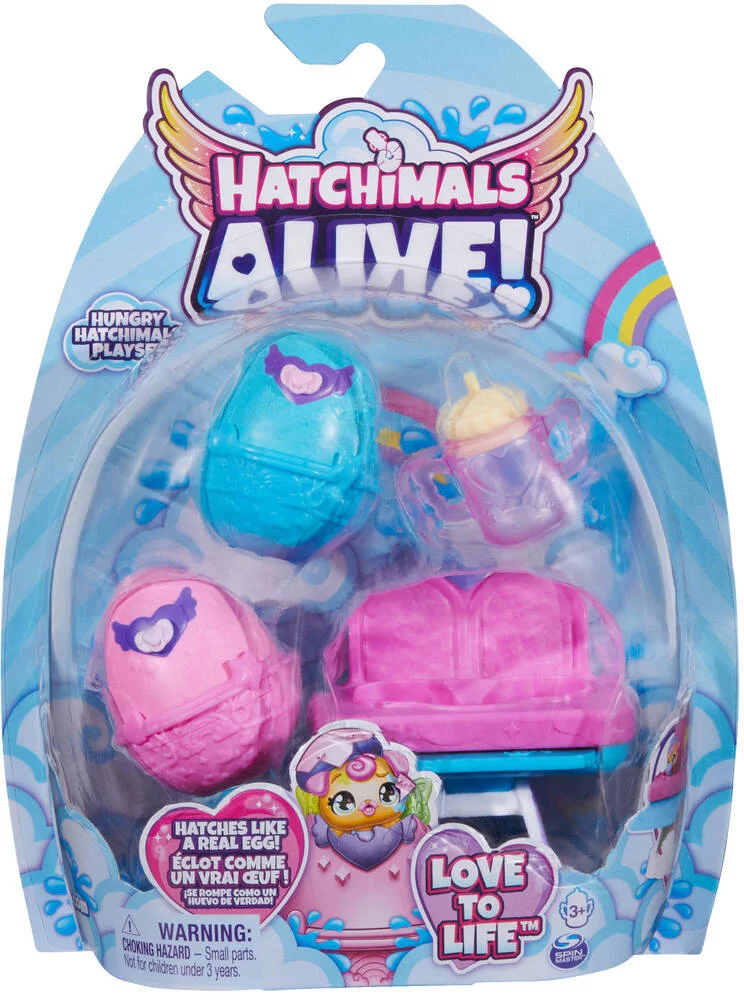 HATCHIMALS - PACK DE 2 HATCHIMALS + CHAISE HAUTE