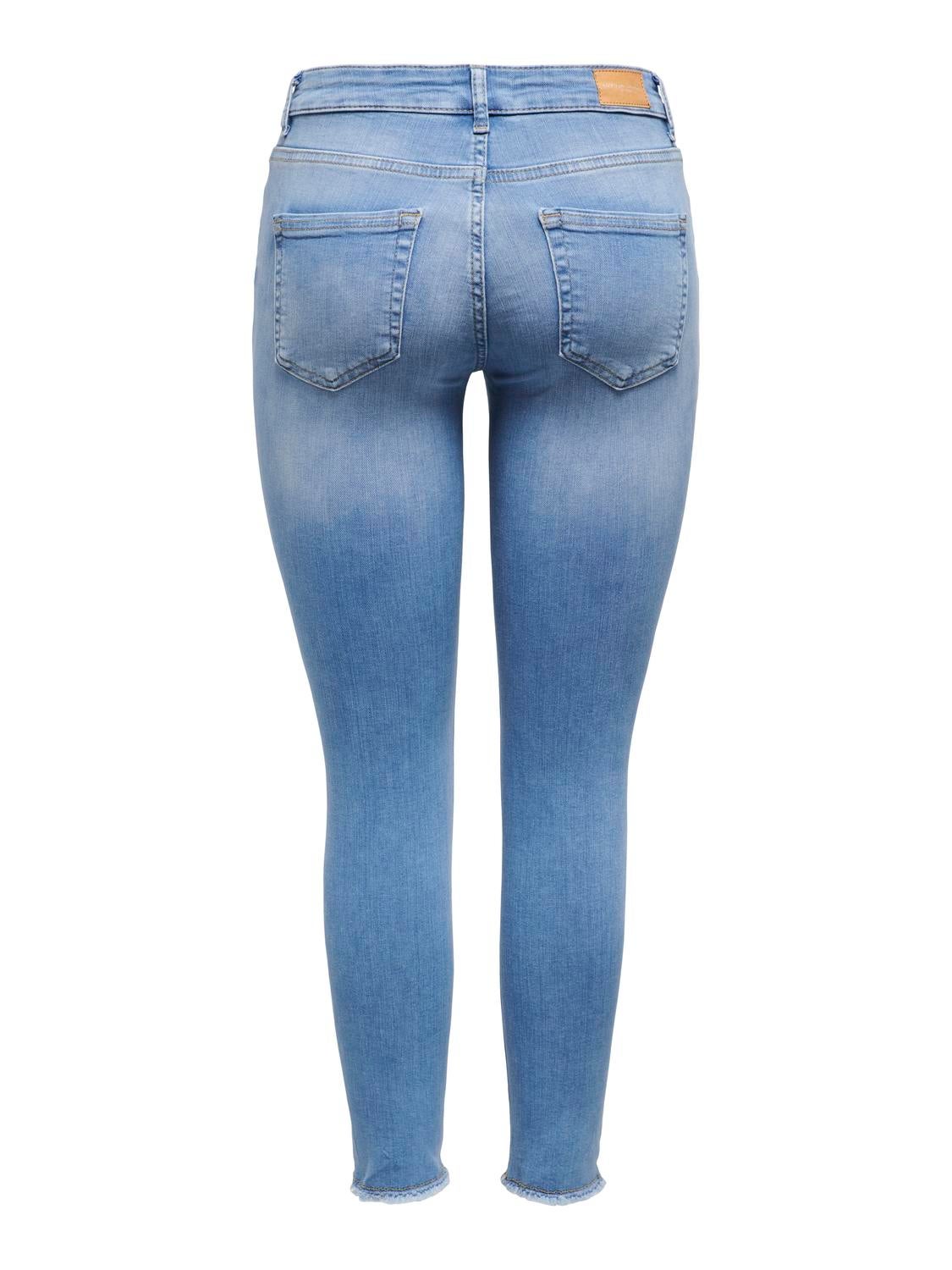 ONLBLUSH Mittlere Taille Skinny Fit Jeans Light Medium Blue Denim