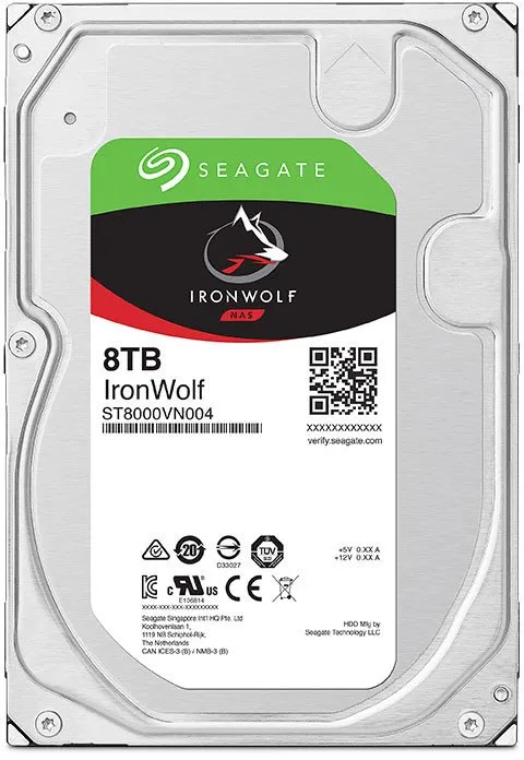 Seagate IronWolf ST8000VN004 - Harddisk - 8 TB - intern - 3,5