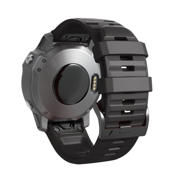 INF Klokkerem til Garmin Fenix / Forerunner / Approach / Quatix, svart