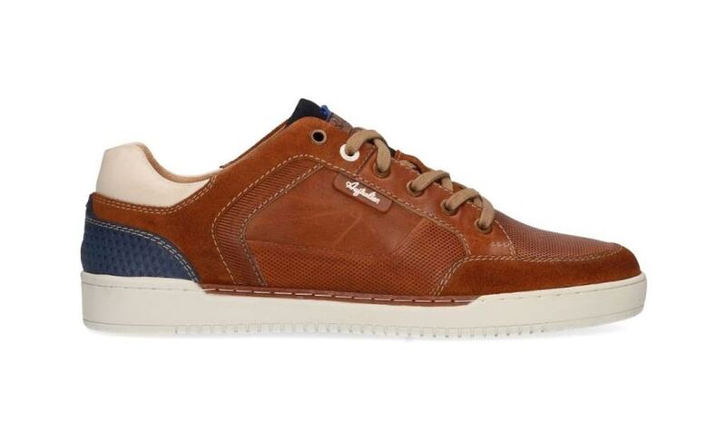 Australian Footwear Derek leather TAN-BLUE-WHITE