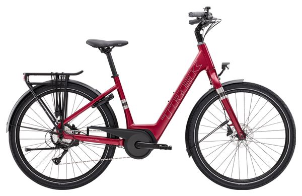 Vélo de Ville Électrique Trek Verve  1 Lowstep 400Wh Shimano Acera 8V Rouge 2024