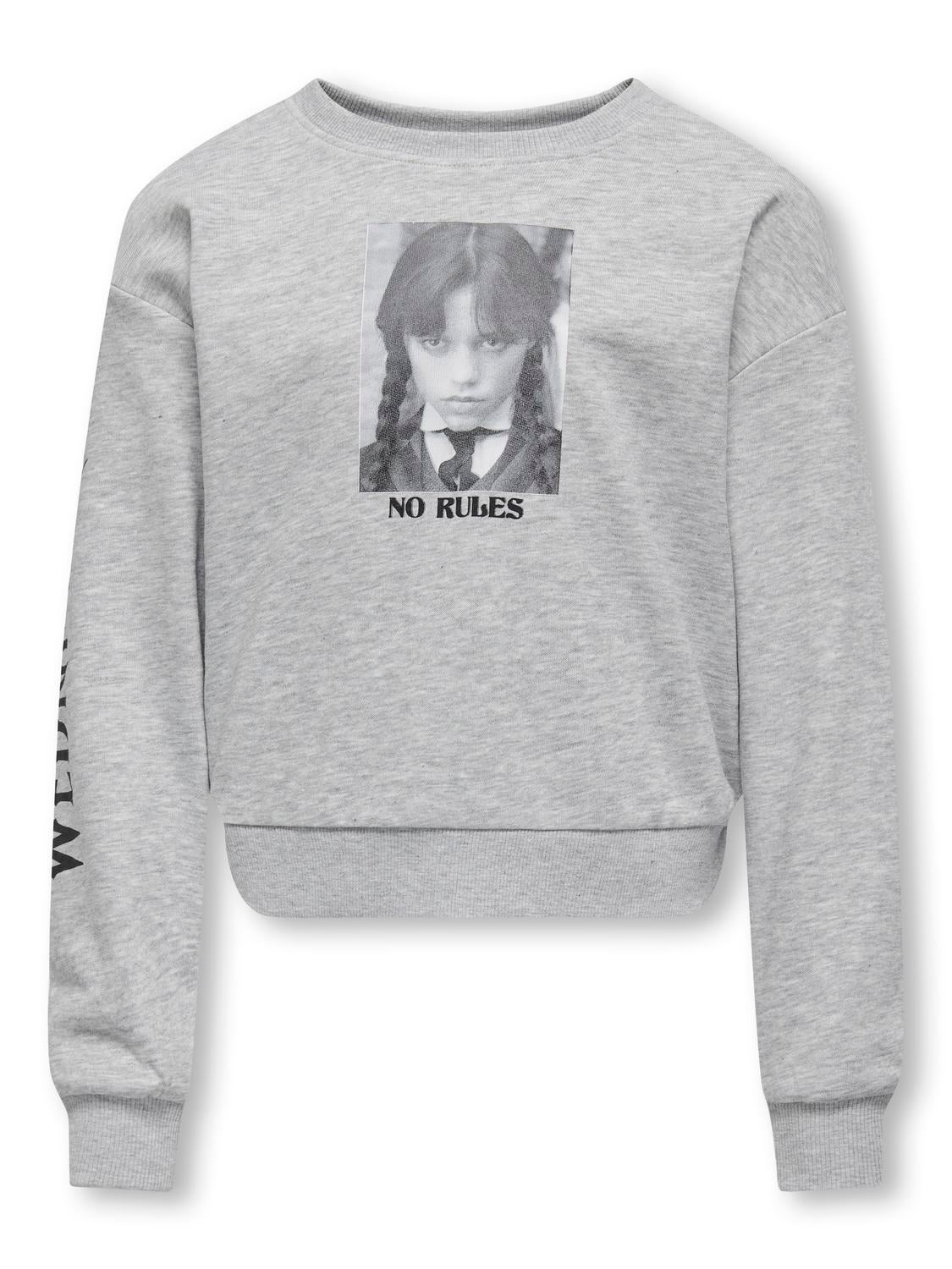 KOGNEVERMORE Sweatshirt Light Grey Melange
