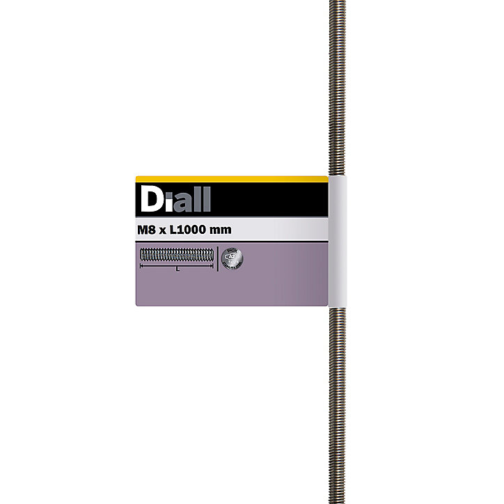 Tige filetée en acier inoxydable A2 diamètre 8 mm x 1 m