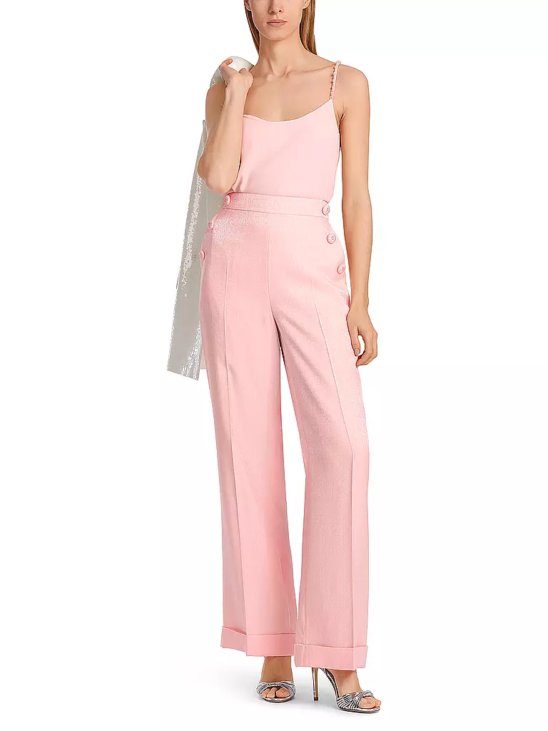 MARC CAIN Businesshose WHEATEN Wide Fit rosa