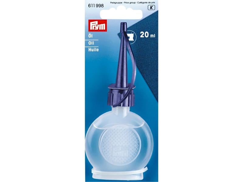 Prym Öl 20 ml Speziell zum Schmieren und Pflegen metallener Feinmechaniken
