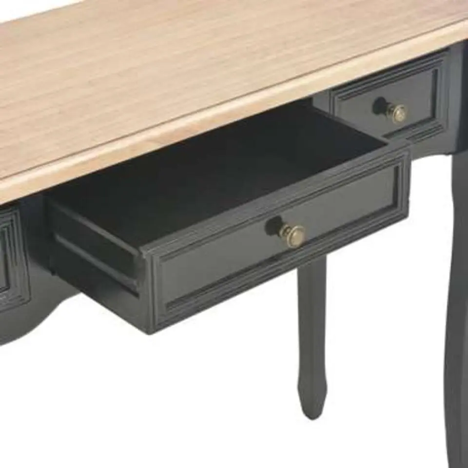 vidaXL - Kaptafel - Zwart - Hout