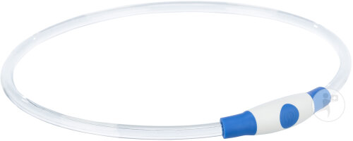Trixie Anneau Lumineux Flash USB L-XL 65cm/Ø 8mm Bleu 1 Pièce