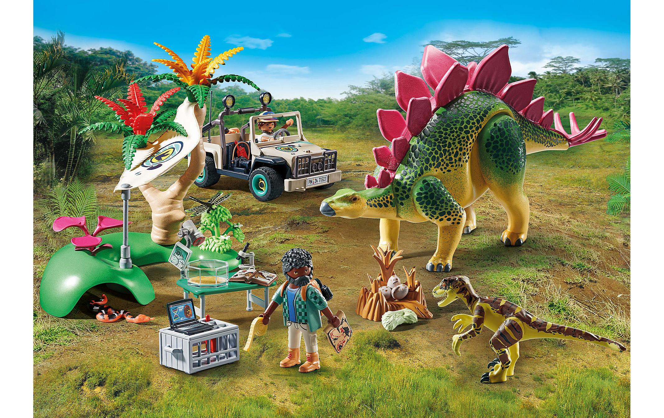 Dinos Forschungscamp mit Dinos 71523Dinosaurier-Spielset