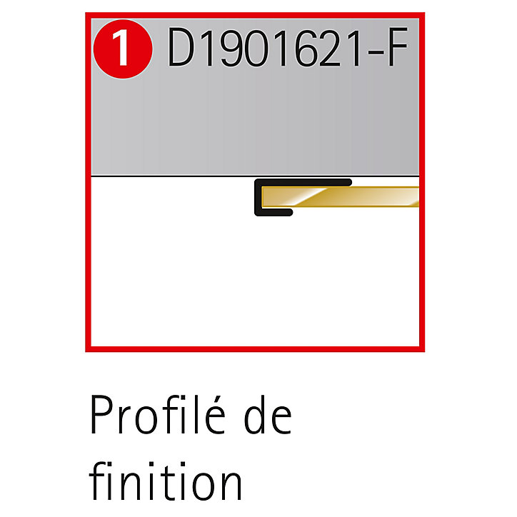 Profilé de fintion pour panneaux muraux Schulte DécoDesign, taupe