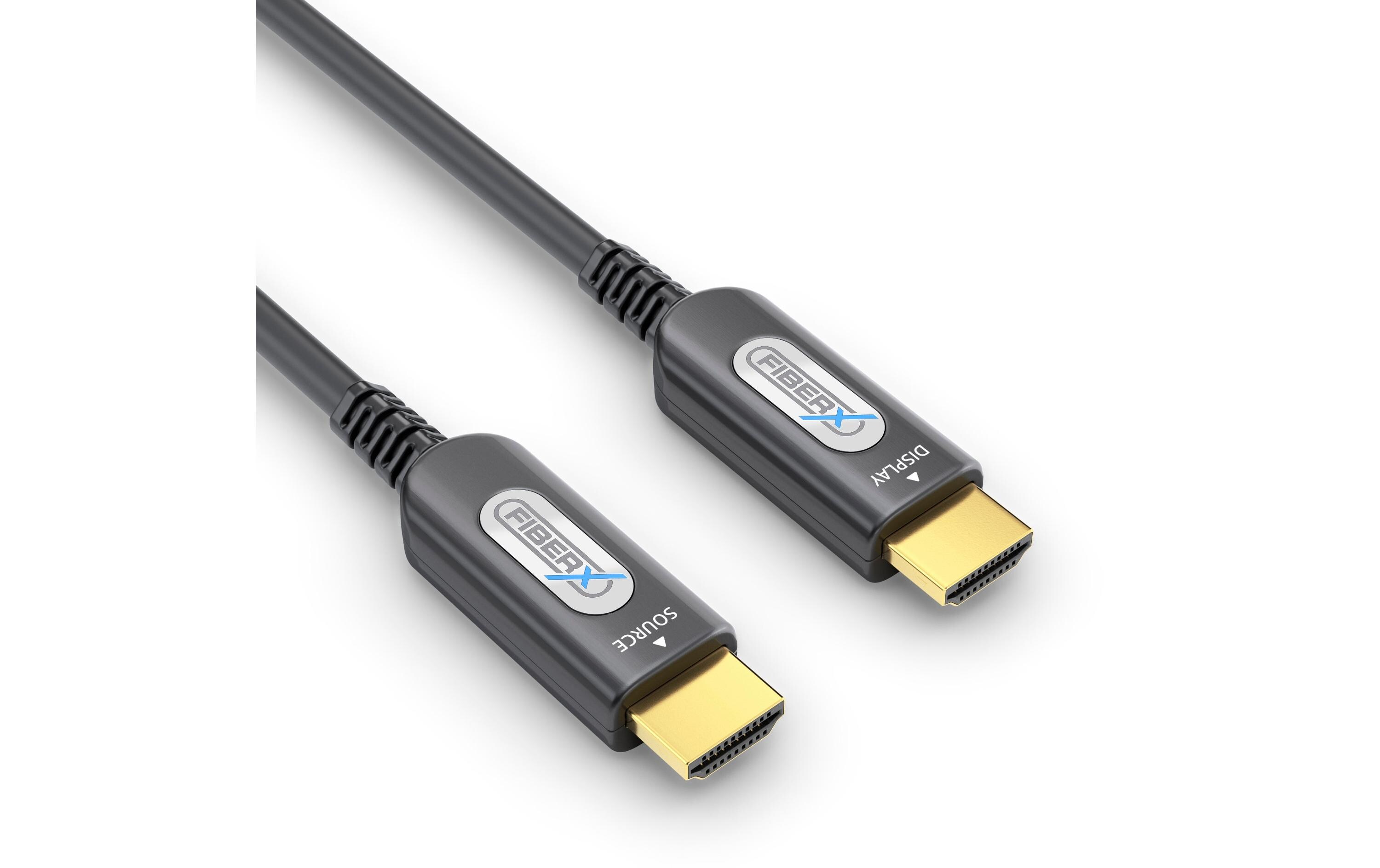 Kabel FX-I360 gepanzert HDMI - HDMI, 70 m, 4K/60Hz<br>Gepanzertes 4K Premium High Speed HDMI AOC Glasfaser Kabel – 70.00m