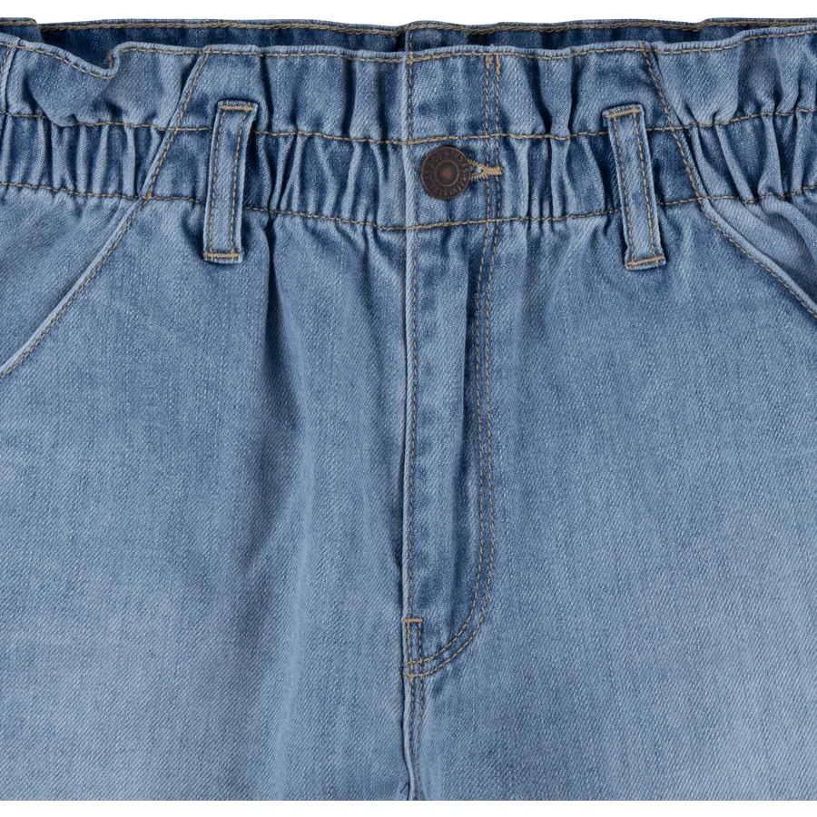 Levi's® Kids High Rise Scrunchie Shorts Little Peeble