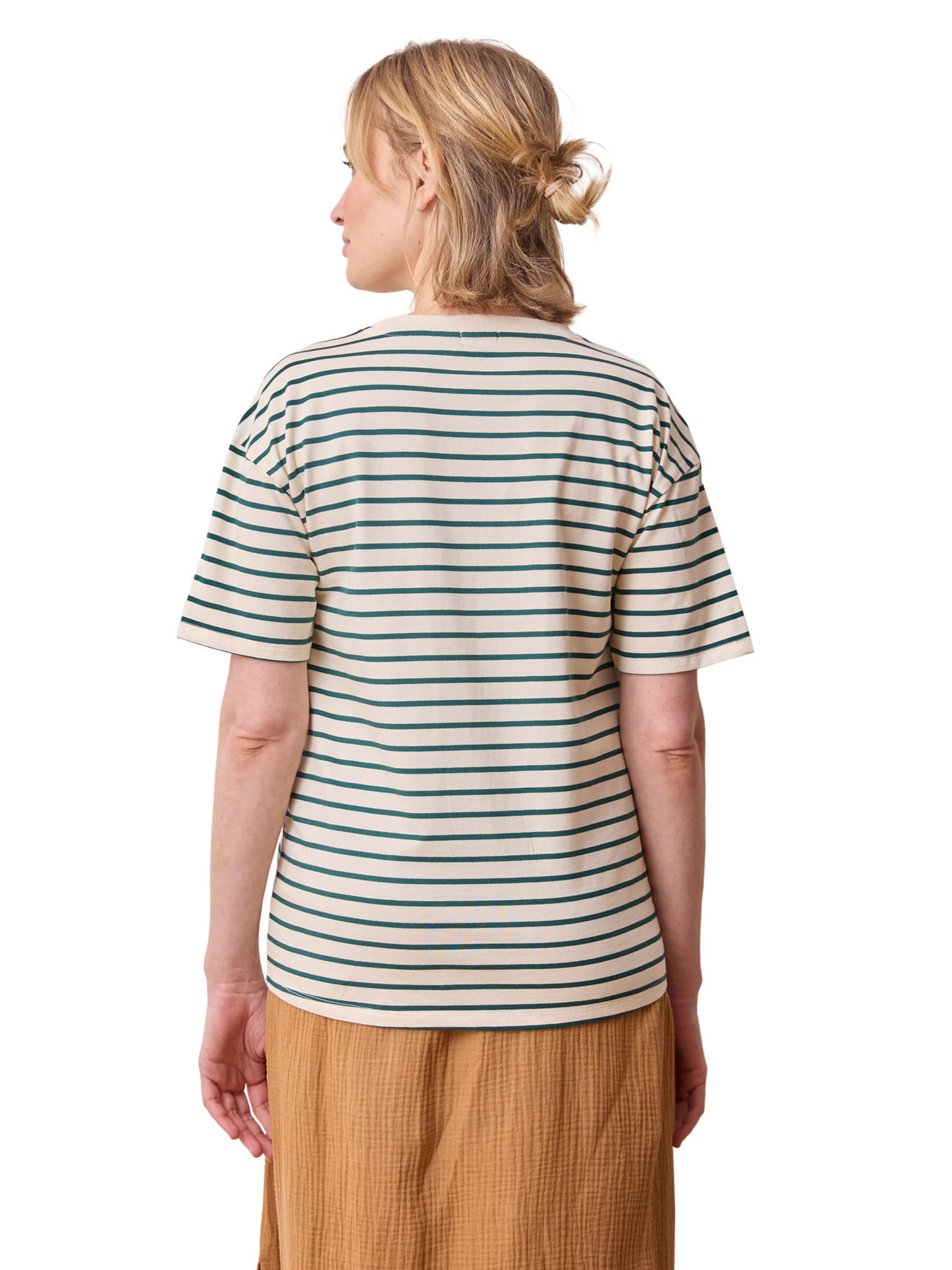 Vertbaudet Umstandsshirt aus Bio-Baumwolle tannengrün