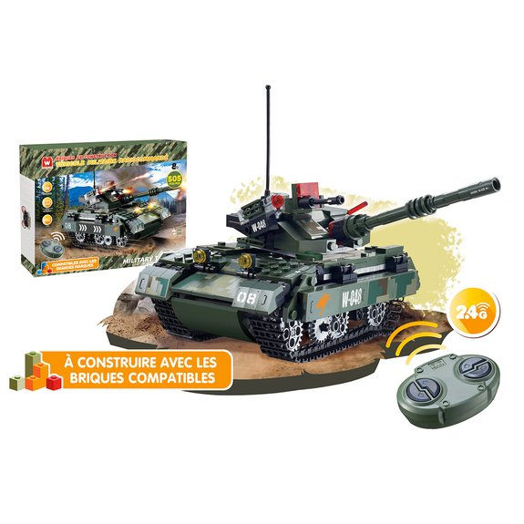 Tank radiocommandé à construire - 507 pièces