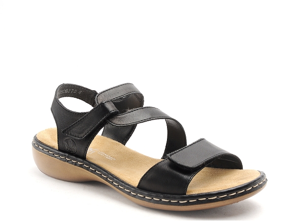 Rieker nu pieds plats femme 659c7 noir