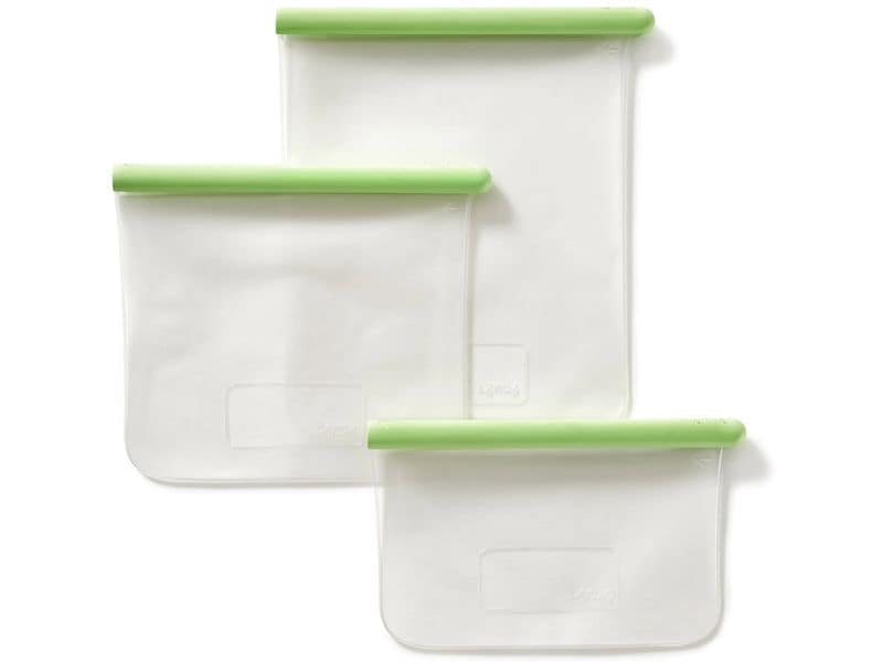 Lékué Frischhaltebeutel Set Set mit 3 flachen Mehrwegbeuteln in 3 verschiedenen Grössen