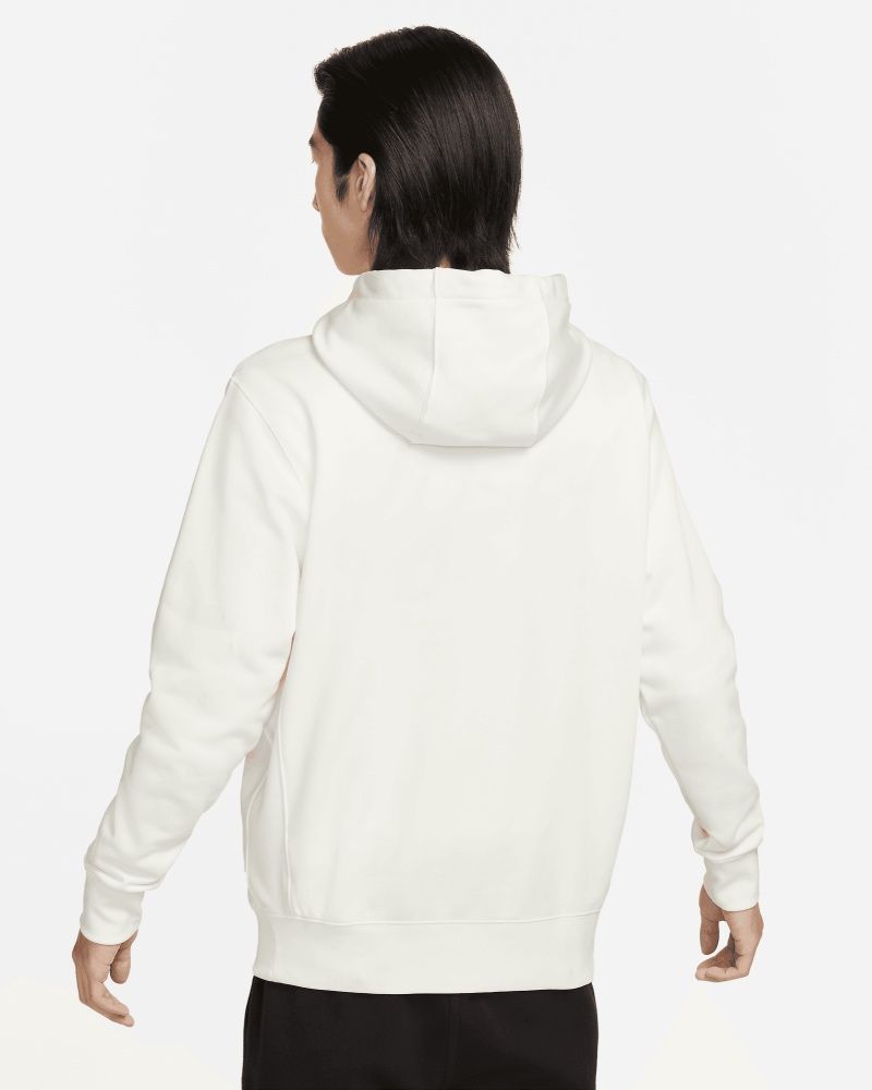 Sweat à capuche Nike Sportswear Club Fleece Blanc pour homme