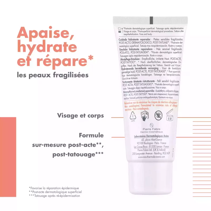 Cicalfate+ Soin hydratant réparateur post-acte, post-tatouage - 40ml