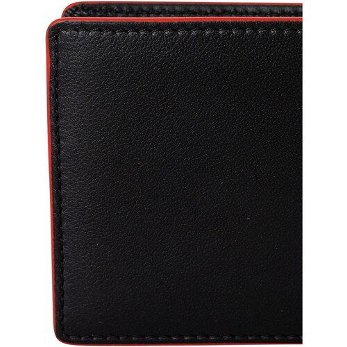 BOSS - Cartera De Cuero Del Metro Negro
