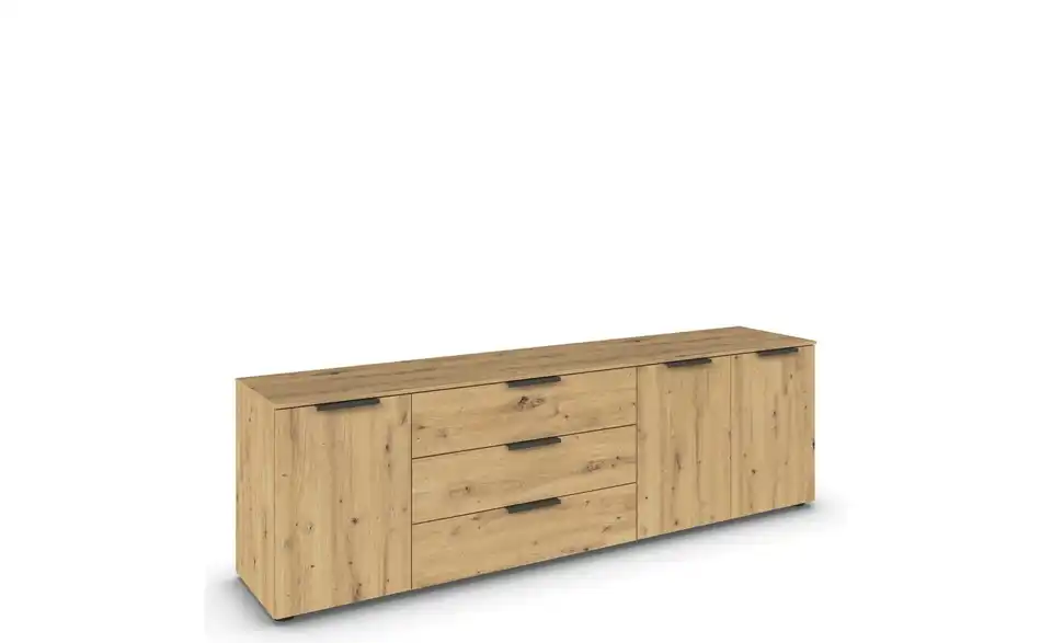 Sideboard Eiche Artisan (Nachbildung) Front: Dekor, Oberboden: Dekor Eiche Artisan (Nachbildung) Graphit