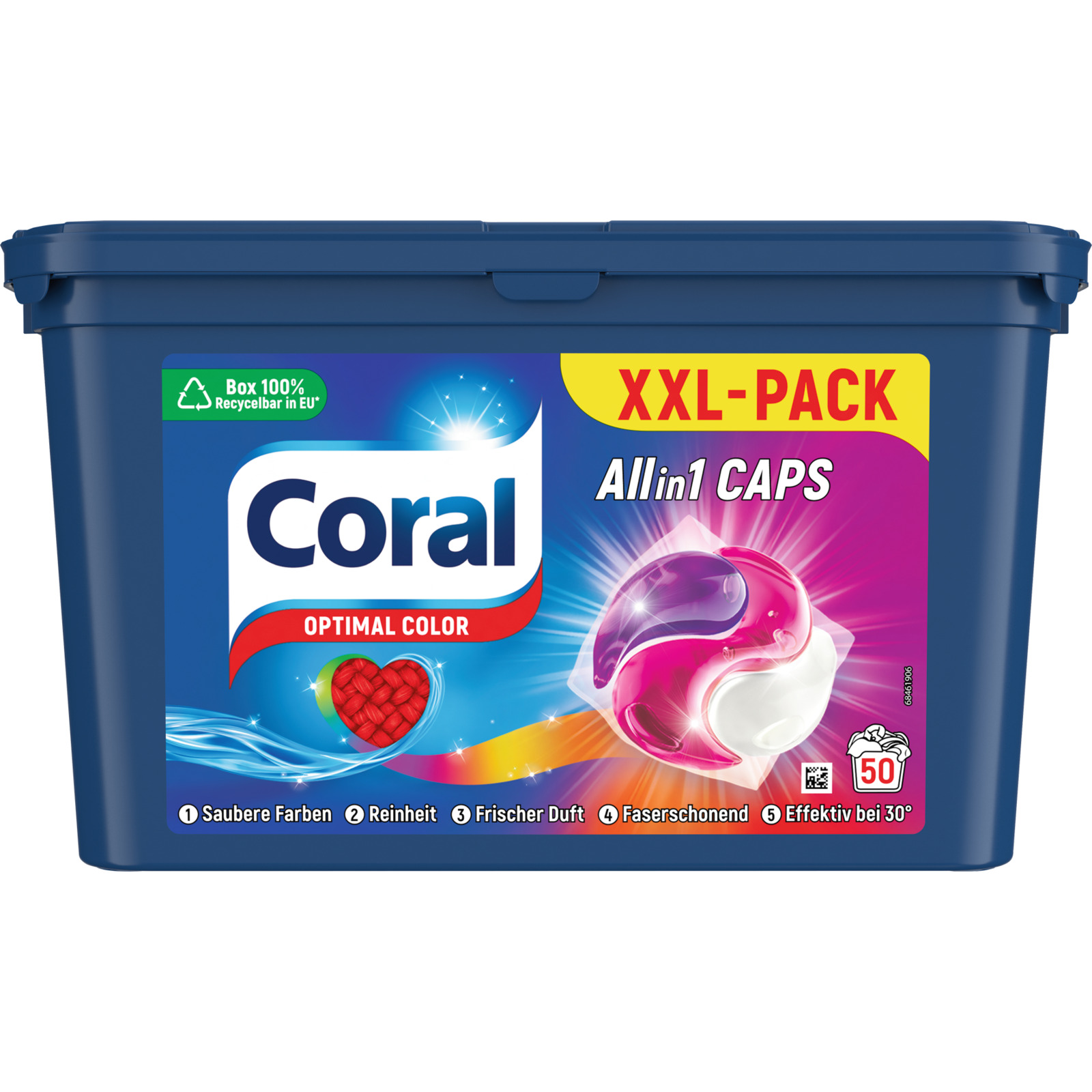 Coral Waschmachinencaps All in 1 Optimal Color XXL-Pack 50 Caps